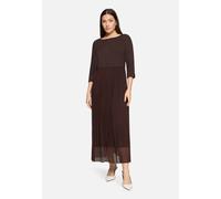 Plisseekleid mit 3/4 Arm Light Maroon 46
