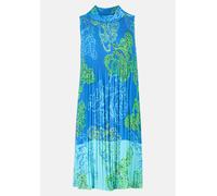 Betty Barclay Damen Plisseekleid ohne Arm 44, Green/Blue