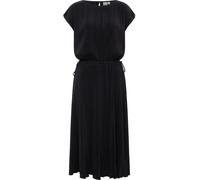 Plisseekleid RAGWEAR "Galit YOUMODO", Damen, Gr. L (40), Normalgrößen, schwarz, Material: 65% Polyester, 35% Viskose, loose fit ca. Mitte Wade, ohne Ausschnitt, Fledermausärmel, Kleider, Lockeres Plis