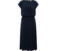 Plisseekleid RAGWEAR "Galit YOUMODO", Damen, Gr. XXL (44), Normalgrößen, navy, Material: 65% Polyester, 35% Viskose, loose fit ca. Mitte Wade, ohne Ausschnitt, Fledermausärmel, Kleider, Lockeres Pliss