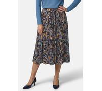Plisseerock mit Paisley-Muster in Midi-Länge blau 38