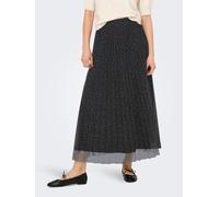 Plisseerock ONLY "ONLSKY PLISSE AOP SKIRT JRS", Damen, Gr. L (40), asphalt aop:jrs urban leo, Jersey, Obermaterial: 100% Polyester, bedruckt, bequem knöchelfrei, Röcke (99984265-L) asphalt aop:jrs urb