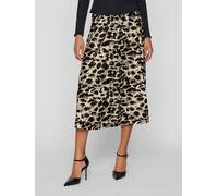 Plisseerock VILA "VINITBAN PRINT SKIRT - NOOS", Damen, Gr. XS (34), birch aop:astrid, Obermaterial: 96% Polyester, 4% Elasthan, bedruckt, modisch, wadenlang, Röcke (85024352-XS) birch aop:astrid