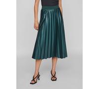 Plisseerock VILA "VINITBAN SKIRT - NOOS", Damen, Gr. M (38), grün (ponderosa pine), Web, Obermaterial: 96% Polyester, 4% Elasthan, unifarben, modisch, regular fit knieumspielend, Röcke (70889114-M) po