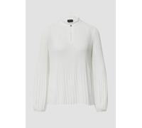 Langarmbluse S.OLIVER BLACK LABEL Gr. 42, weiß (white) Damen Blusen (38016415-42) white