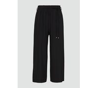 Plissierte Culotte mit Elastikbund und Bindeband 36 schwarz 2166231.9999.36