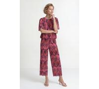 Plissierte Stoffhose XL mulberry
