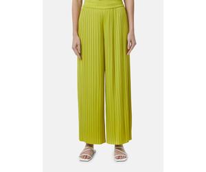 Plissierte Wide-Leg-Hose aus Satin olive 36/LONG