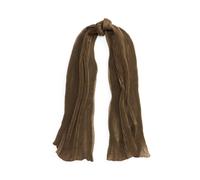 Plissierter Pashmina-Schal aus Kaschmir EINHEITSGROESSE Brown