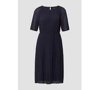 Plissiertes Chiffonkleid mit Bindegürtel 44 blau 2166019.5959.44