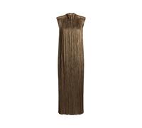 Plissiertes Cocktailkleid Virna aus Lamé 32 Brown