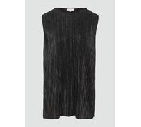 Plissiertes Jersey-Top mit Glitzereffekt 40 schwarz 2160125.9999.40