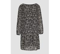 Plissiertes Kleid aus Chiffon 32 schwarz 2158852.99B1.32