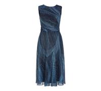 Plissiertes Kleid mit Metallicfäden 38