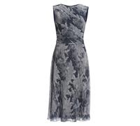 Plissiertes Kleid mit Metallicfäden Blau 44