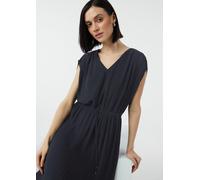 Plissiertes Midikleid aus Chiffon blau 44