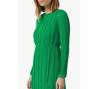 Plissiertes Midikleid mit Bindedetail grün 38