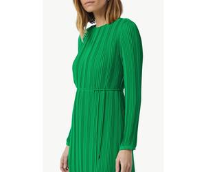Plissiertes Midikleid mit Bindedetail grün 38