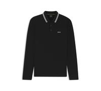 BOSS Green Regular Fit Poloshirt aus reiner Baumwolle Modell 'PLISY' in Black, Größe XL