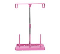 plplaaoo Garnständer, Kunststoff-Garnspulenhalter, 3-Spulen-Garnhalter mit Edelstahlrohren für Haushaltsnähmaschinen, Quilten, Heimwerken (Rosa)