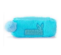 plplaaoo Plüsch Bleistiftkoffer Weiche Großkapazität Süßes Kaninchen -Design Mehrzweckstiftbeutel für Schüler Schreibwaren Polyester Plüschmaterial (Blau)