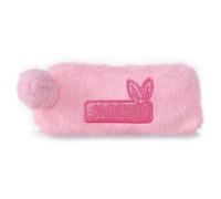plplaaoo Plüsch Bleistiftkoffer Weiche Großkapazität Süßes Kaninchen -Design Mehrzweckstiftbeutel für Schüler Schreibwaren Polyester Plüschmaterial (Rosa)
