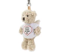 Schaffer Plüsch-Schlüsselanhänger Engelbär Luca – 11 cm, beige