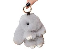Plüsch Hase Schlüsselanhänger Plüsch-Häschen Plüsch Pom Pom Für Taschenanhänger Handtasche Autoschlüssel Accessoires Dekoration Keychain Anhänger Glücksbringer für Handtasche Auto Key Rucksack