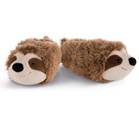 Plüsch Hausschuhe NICI "CHILL BILL Faultier", Kinder, Gr. 38/41, braun (braun faultier), Textil, Schuhe, Hausschuh mit plüschigem Faultier (70836456-38) braun faultier