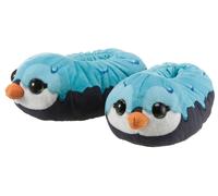 Plüsch Hausschuhe NICI "NICIdoo Pinguin", Damen, Gr. 30/33, blau (blau pinguin), Textil, Schuhe, Hasschuh, Pantoffel mit Pinguin Motiv (52121955-30) blau pinguin
