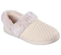 Plüsch Hausschuhe SKECHERS "COZY CAMPFIRE", Damen, Gr. 36, sandfarben, Textil, Basic, Schuhe Plüsch Hausschuhe, Pantoffel, Slipper mit Warmfutter (79855528-36)