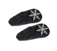 Plüsch-Schneeflocken-Haarspange, sicherer Halt für den täglichen Komfort, Styling, 2 Stück Schneeflocken-Haarspangen