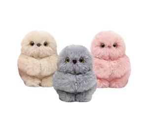 Plüsch-Taschenanhänger, bezaubernder verspielter Begleiter, 17 x 12 x 15 cm, Eulen-Plüschtier, weiche, kuschelige Eulen-Kuscheltiere, Mehrzweck-Anhänger, für Geldbörsenanhänger, Rucksackzubehör, Schlü