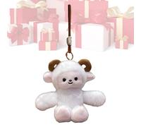 Plüsch Tier Puppe - 7,09 Zoll Cute Fun Wobbly Running Sheep Plush Toy Keychain | Children's Gift For Backpack | Soft Stuffed Animal Keyring Bag Charm For Kids.