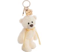Plüschanhänger NICI "Classic Bear, Bär Finni, gelb, 13 cm", beige (bär finni, gelb), Plüschfiguren, KinderH:13cm, Plüsch, Polyester, mit Charm, H:13cm (65111757-0) bär finni, gelb