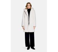 Plüschjacke BETTY BARCLAY "Damen mit Kapuze", Damen, Gr. 40, weiß (beige), Obermaterial: 100% Polyester. Futter: 100% Polyester, A-Linie, Jacken (64026063-40) beige