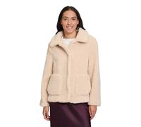 Plüschjacke CARTOON "Cartoon Damen Plüschjacke mit Kragen", Damen, Gr. 40, beige, Obermaterial: 100% Polyester. Futter: 100% Polyester., modisch, lässig geschnitten, Rundhals, Jacken (58807201-40) bei