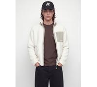 Plüschjacke JACK & JONES "JJESOHO TEDDY JACKET AW26 NOOS", Herren, Gr. XL, weiß (atmosphere), Plüsch, Obermaterial: 100% Polyester, unifarben, regular fit normal, Bündchen, Jacken, Kunstfaser, Teddy M