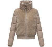 Plüschjacke mit hohem Kragen "Teddyzone 14" Light Taupe XS