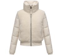Plüschjacke mit hohem Kragen "Teddyzone 14" Offwhite S