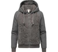 Plüschjacke mit Kapuze "Talianita YOUMODO" Stone Grey XL