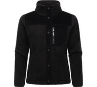 Plüschjacke mit Kord-Brusttasche "Appopis Block" Black L