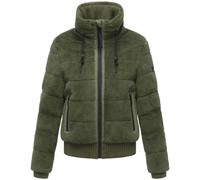 Navahoo Plüschjacke Damen oliv, XL
