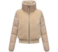 Plüschjacke NAVAHOO "Teddyzone 14", Damen, Gr. L (40), beige, Obermaterial 1: 100% Polyester; Obermaterial 2: Polyester; Innenfutter: 100% Polyester; Wattierung: 100% Polyester; Ärmelfutter: 100% Poly