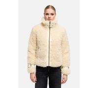 Plüschjacke NAVAHOO "Wuschelwonne 14", Damen, Gr. XL (42), beige (cream), Obermaterial: 100% Polyester. Innenfutter: 100% Polyester. Ärmelfutter: 100% Polyester. Wattierung: 100% Polyester, gerade hüf