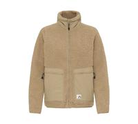 Plüschjacke NORTH BEND "Plüschjacke NBGalonne W Teddy Jacket", Damen, Gr. 46, beige (cornstalk), Obermaterial: 100% Polyester Pol. recyc.., Jacken (43234558-46) cornstalk