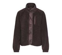 Plüschjacke ONLY "ONLCARMEN TEDDY JACKET OTW", Damen, Gr. M, braun (coffee bean), Plüsch, Obermaterial: 100% Polyester, unifarben, normal, elastischer Bund, Jacken, Kunstfaser (10129769-M) coffee bean