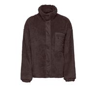 Plüschjacke ONLY "ONLCONTACT LIFE OVERSIZED CC OTW", Damen, Gr. M, braun (chocolate torte), Web, Obermaterial: 100% Polyester, unifarben, regular fit normal, Bündchen, Jacken, Kunstfaser (65208357-M) 