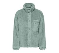 Plüschjacke ONLY "ONLCONTACT LIFE OVERSIZED CC OTW", Damen, Gr. M, grün (grün milieu), Web, Obermaterial: 100% Polyester, unifarben, regular fit normal, Bündchen, Jacken, Kunstfaser (84717420-M) grün