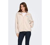Plüschjacke ONLY "ONLEVA LIFE TEDDY JACKET CC OTW", Damen, Gr. XL, birch, Plüsch, Obermaterial: 100% Polyester, unifarben, regular fit normal, Jacken, Kunstfaser (78338140-XL) birch